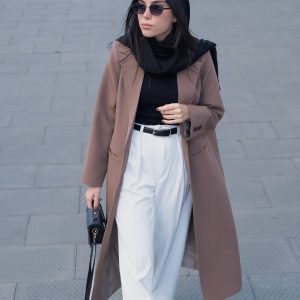 brown coat, کت شکلاتی