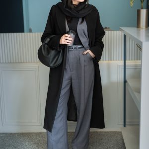 کت مشکی همراه ست ژیله