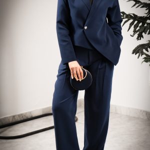 شلوار سرمه ای بلا